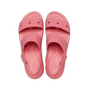 Womens CROCS BROOKLYN 4U WEDGE SANDAL HOT BLUSH US W 11